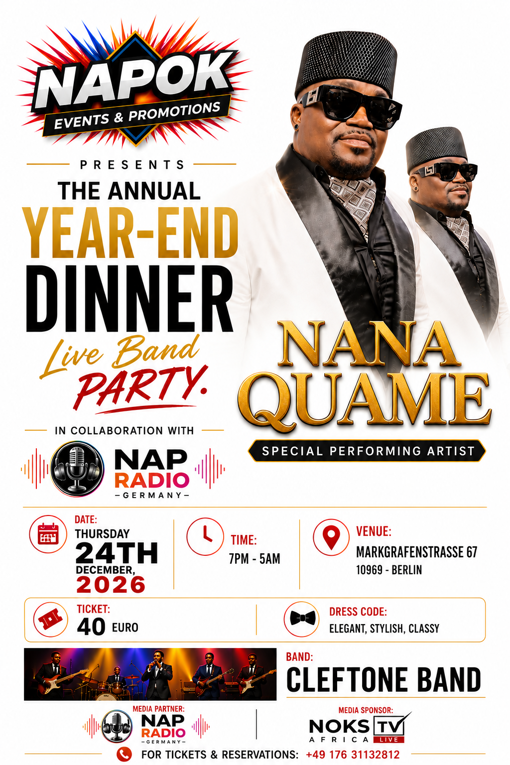 The Annual Year-End Dinner & Live Band Party 2026